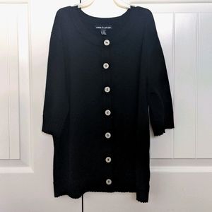 Black button up cardigan